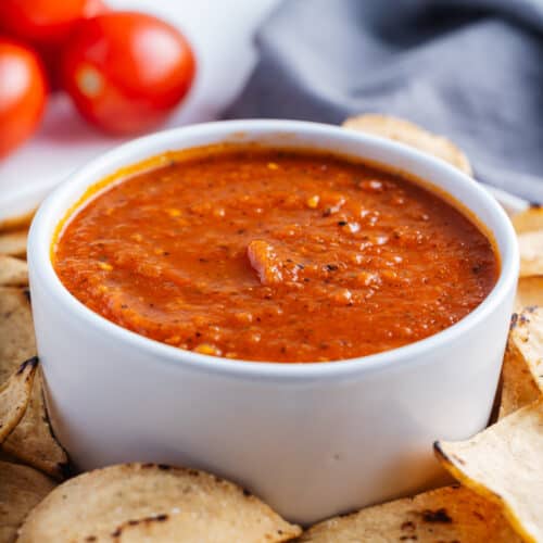 Salsa Roja in a Bowl