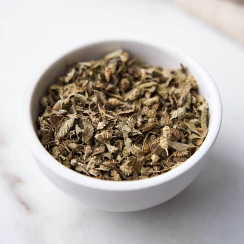 Mexican Oregano in a Small Bowl