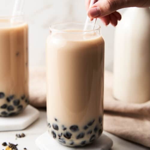 Jasmine milk tea.