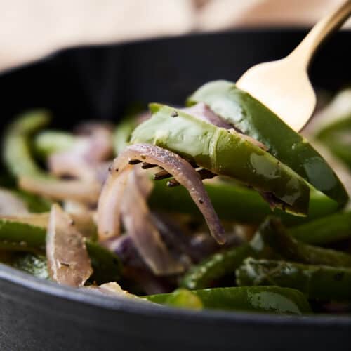 Chipotle fajita veggies.