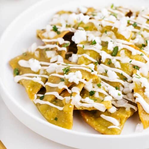 Chilaquiles verdes.