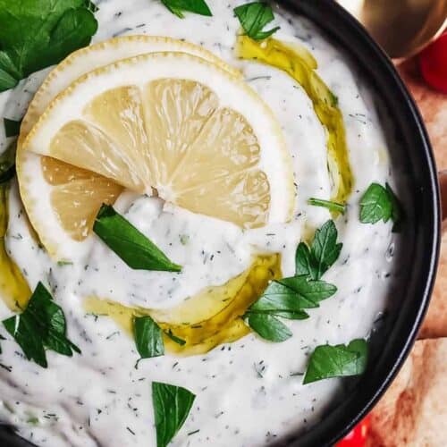 Vegan tzatziki feature.