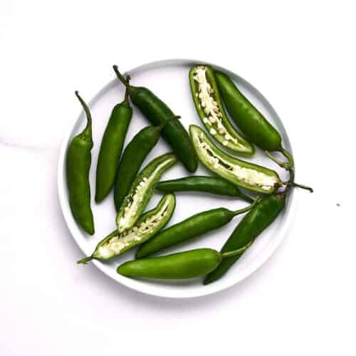 Serrano peppers.