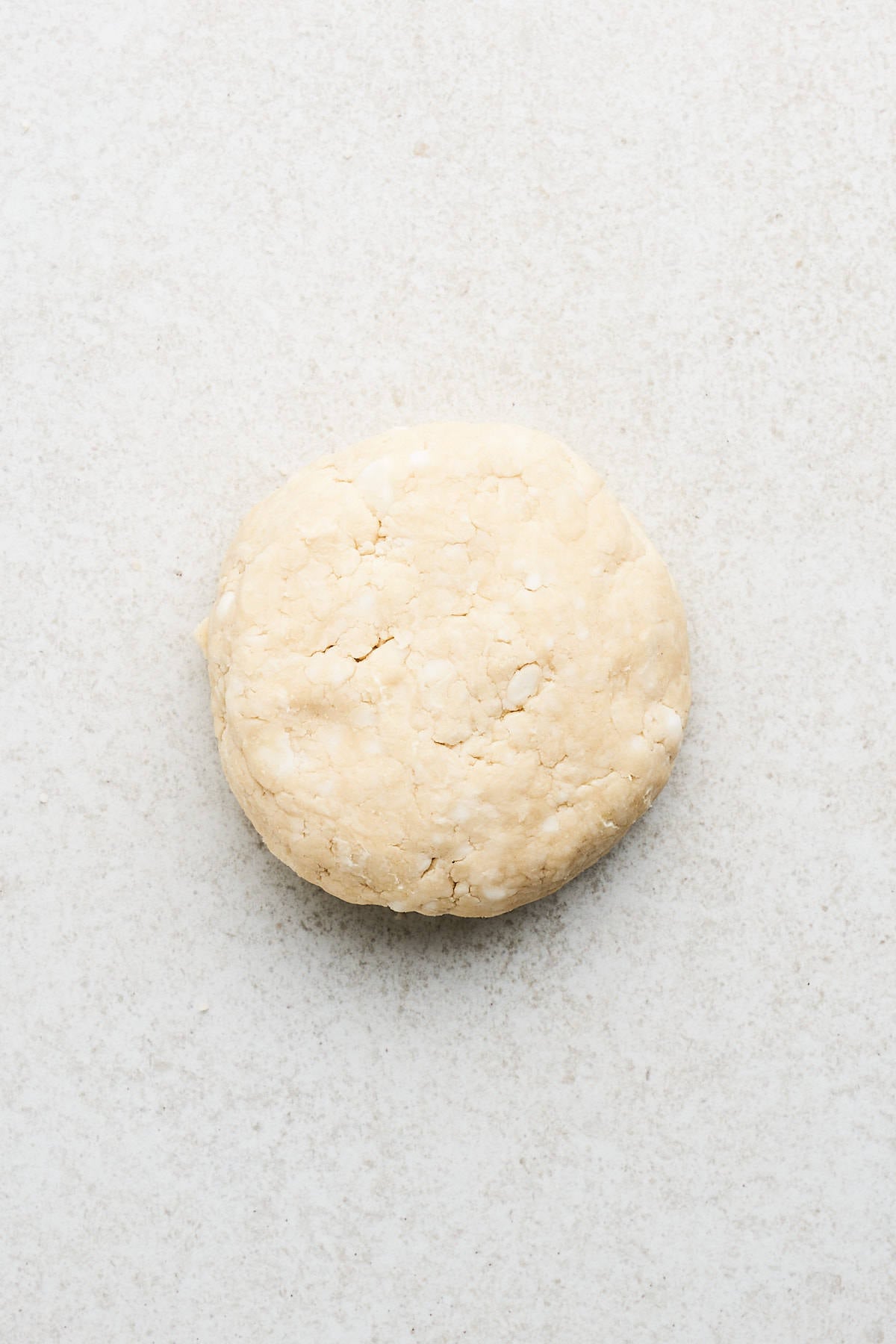 Unrefrigerated pie dough.