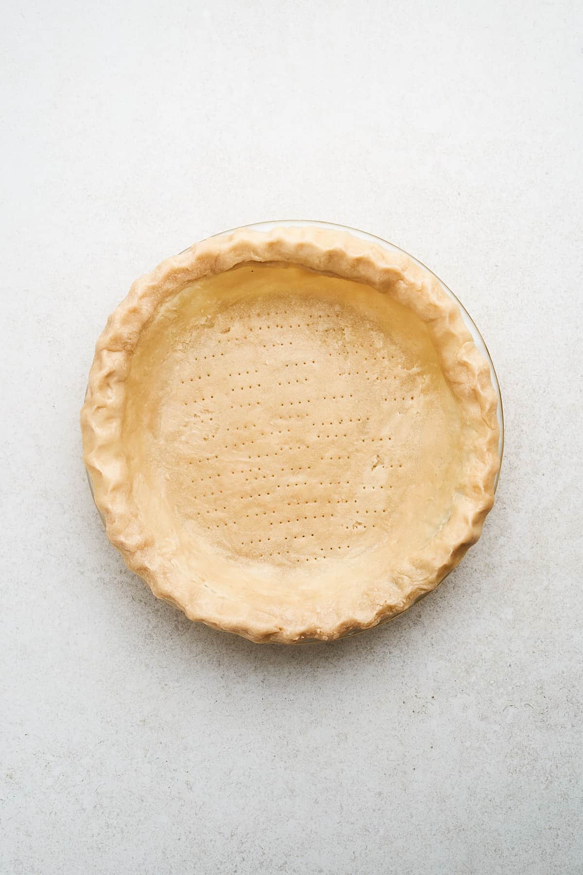 Partially baked vegan pie crust.