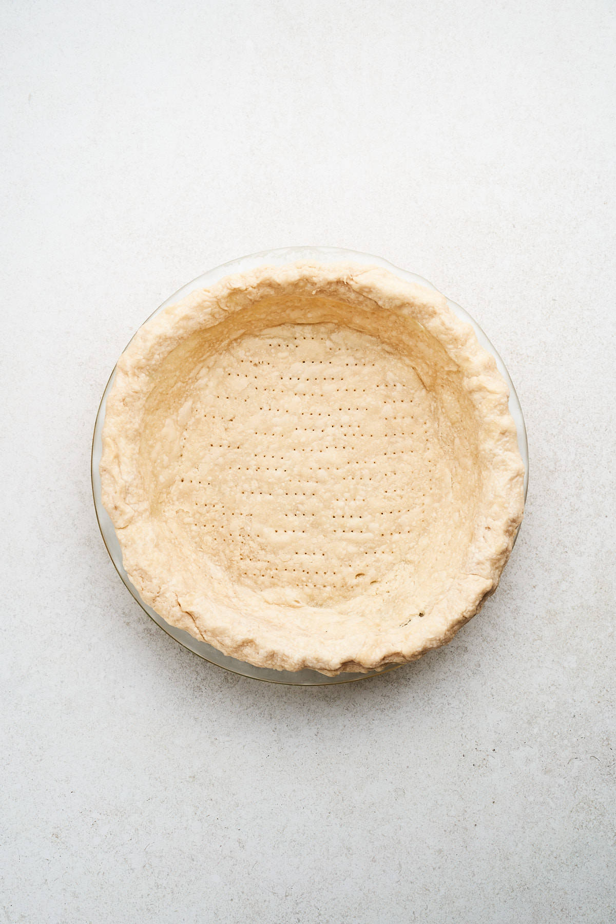 Blind baked vegan pie crust.