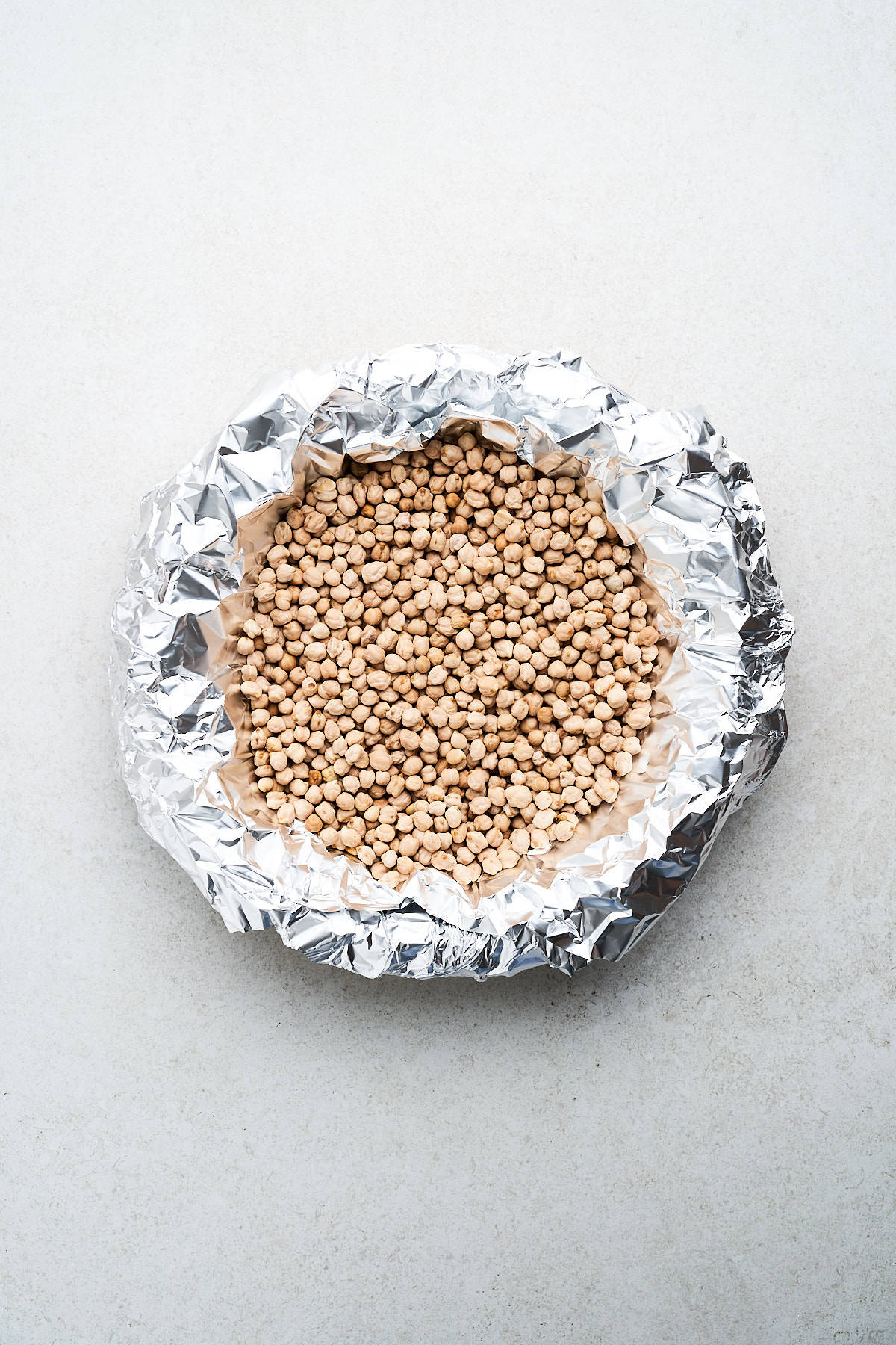 Pie crust with chickpea weights.