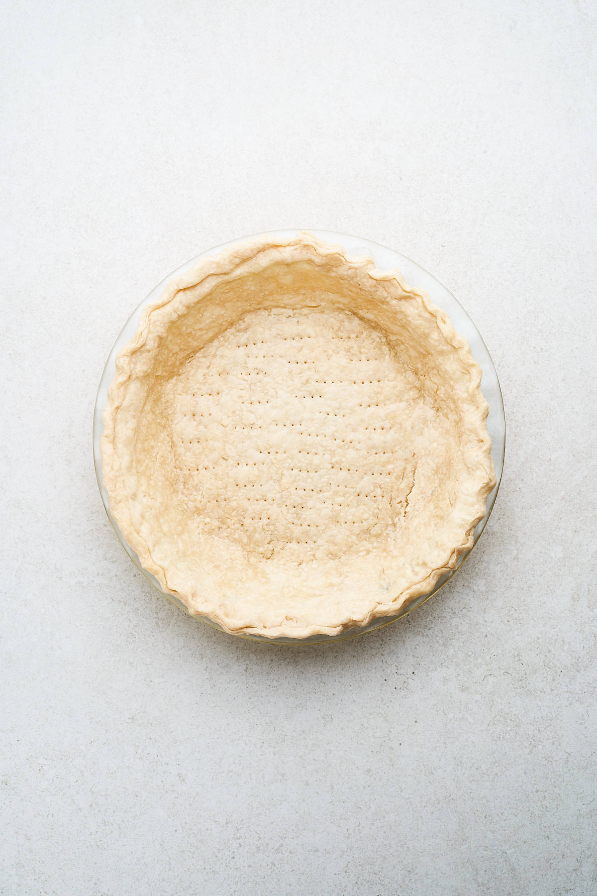 Blind baked pie crust.