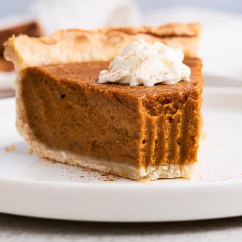 Vegan pumpkin pie.