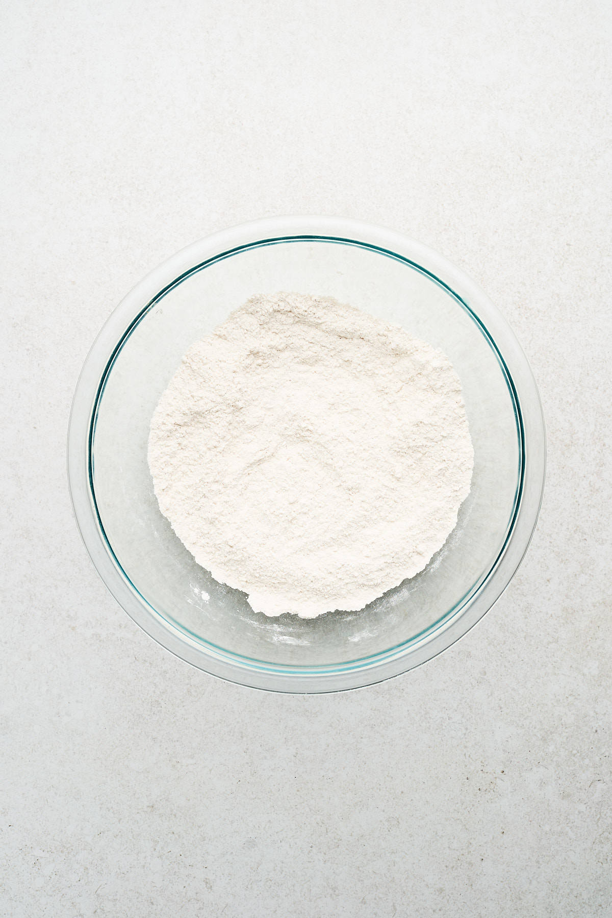 Flour in a bowl.