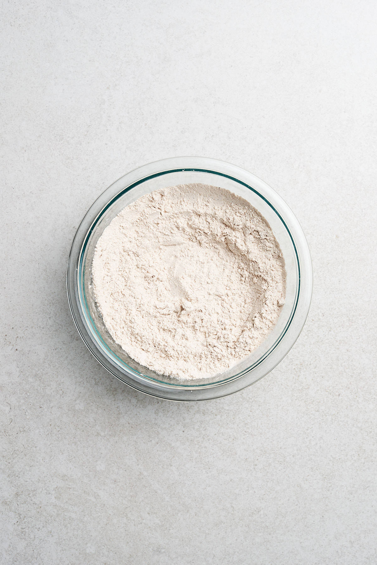 Dry ingredients whisked together.