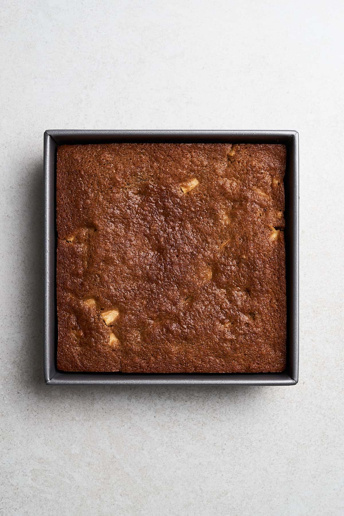 Baked vegan apple cake.