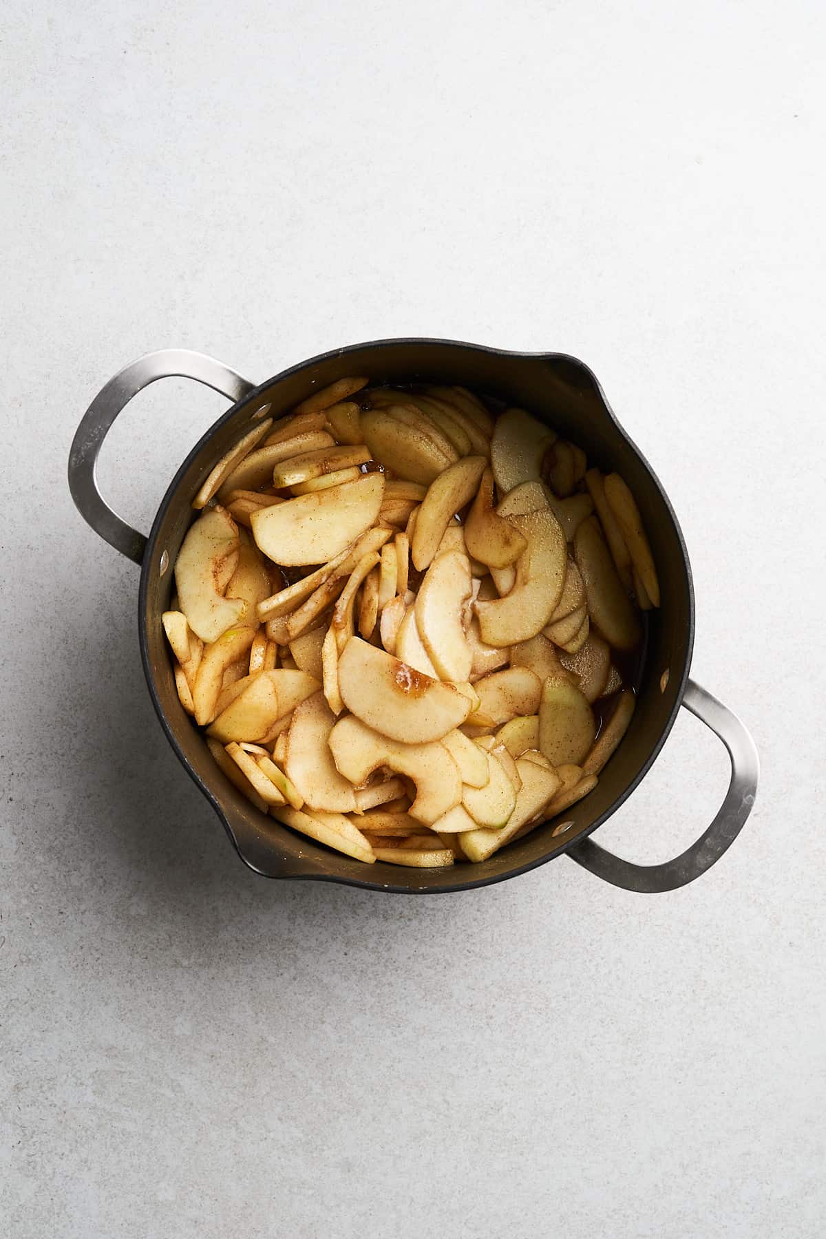 Simmered apples and spices.