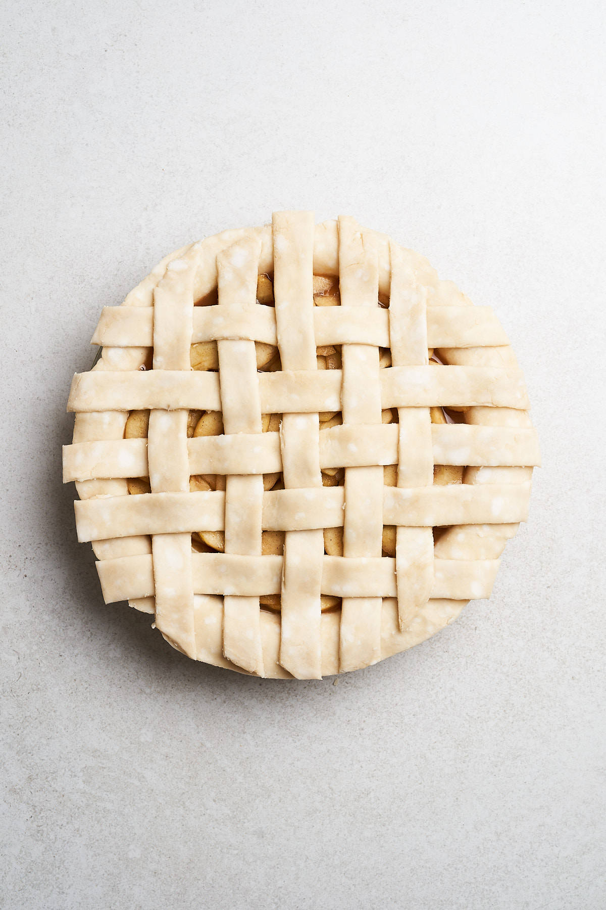 Lattice pie crust.