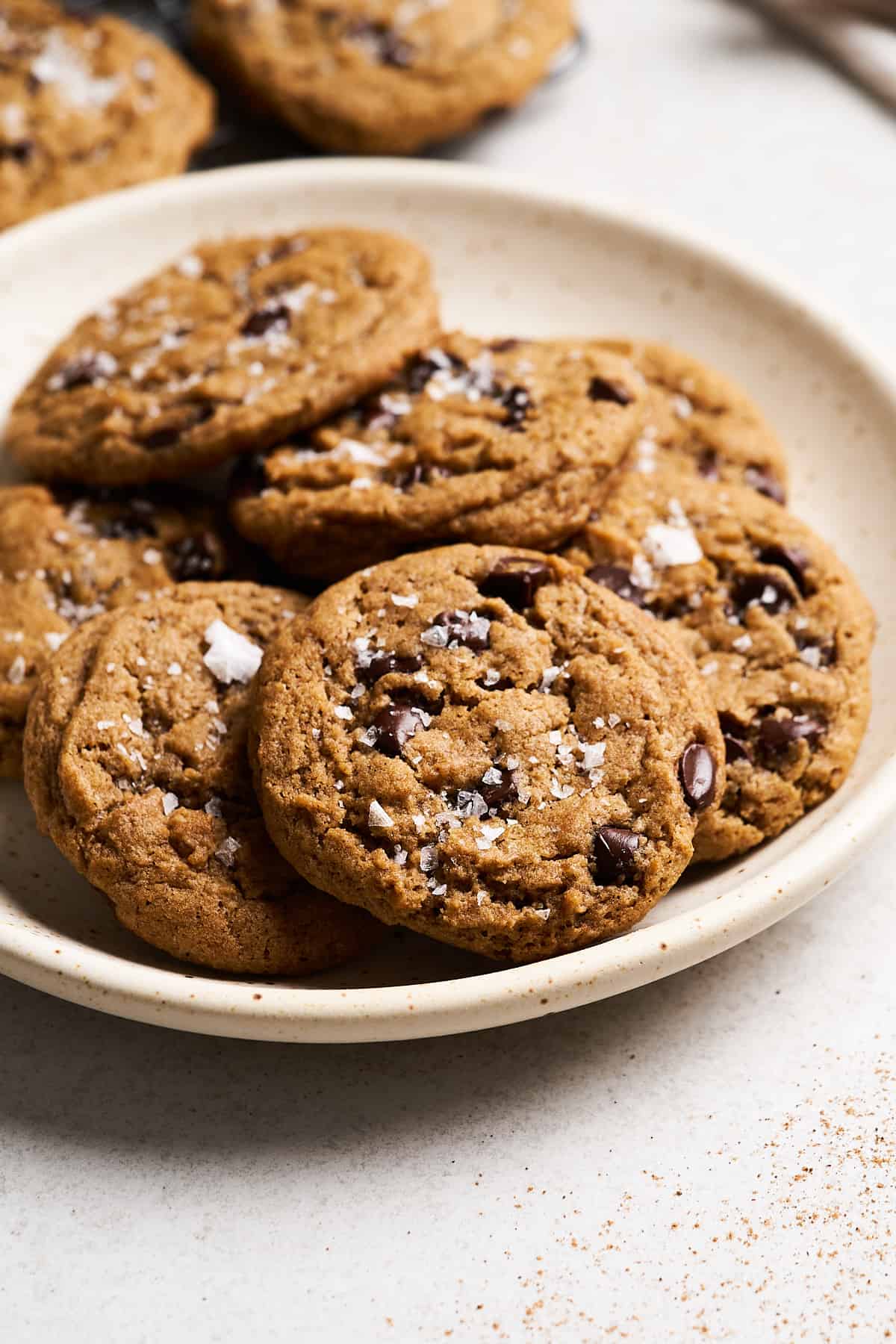 Vegan chocolate chip pumpkin cookies.