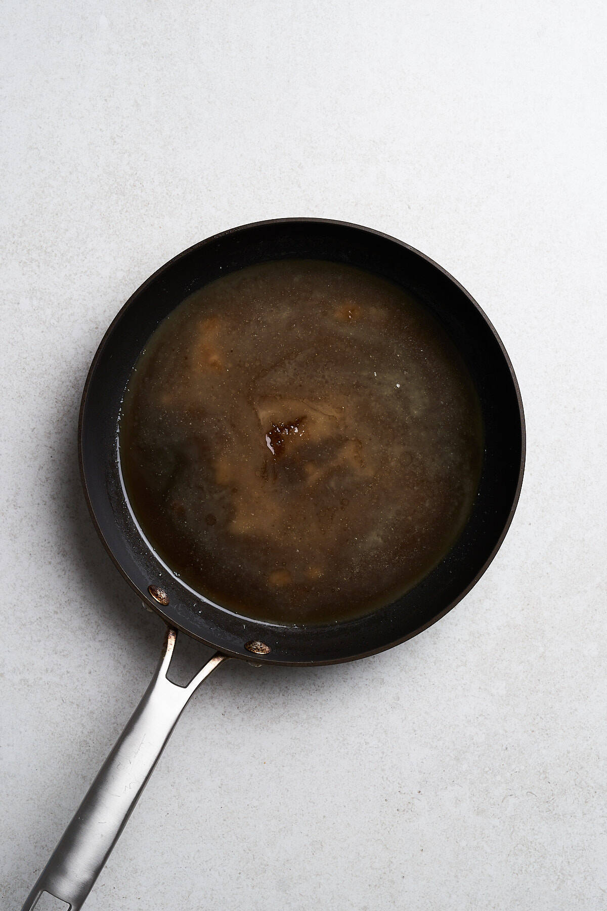 Melted butter, sugar, and maple syrup.