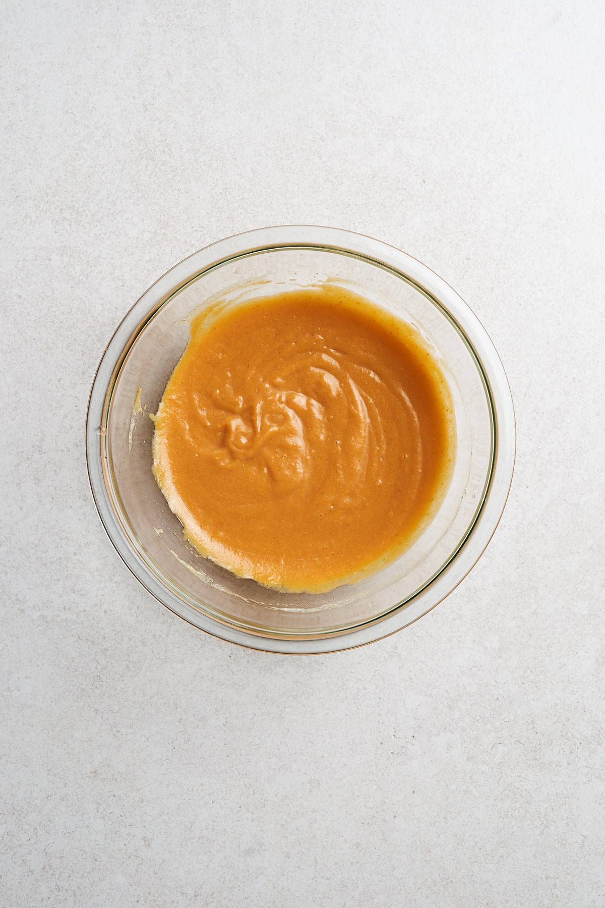 Wet pumpkin ingredients.