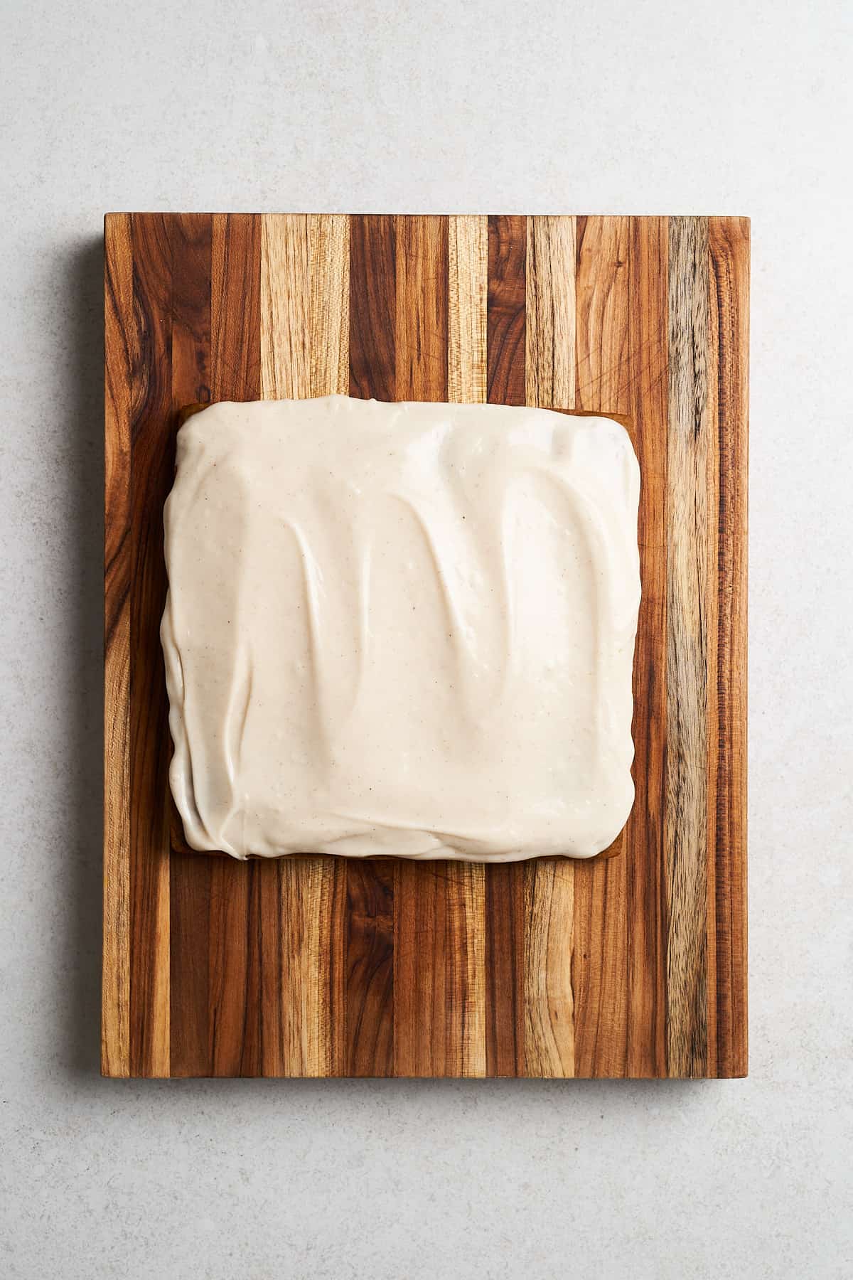 Frosted vegan pumpkin bars.