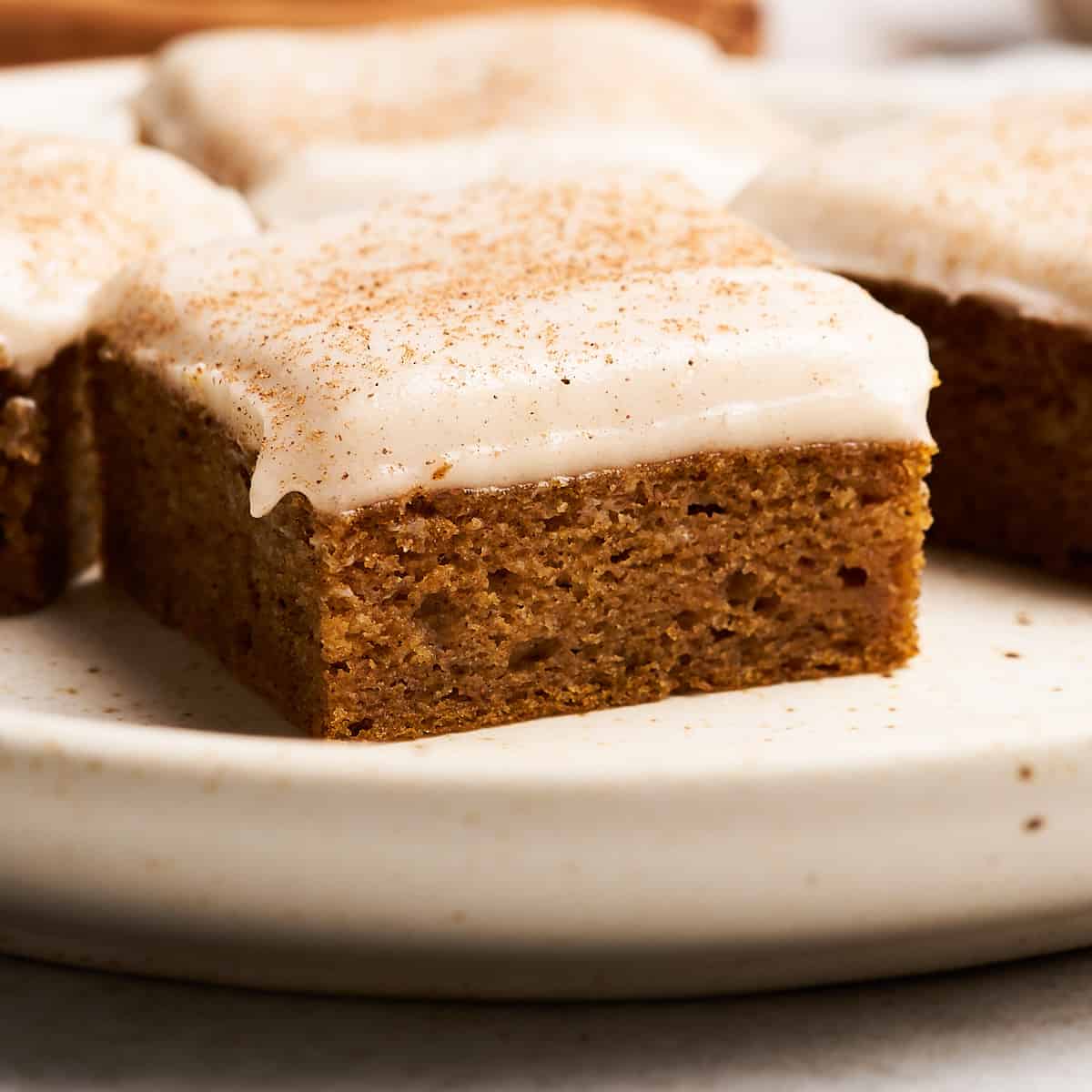 Vegan pumpkin bars.