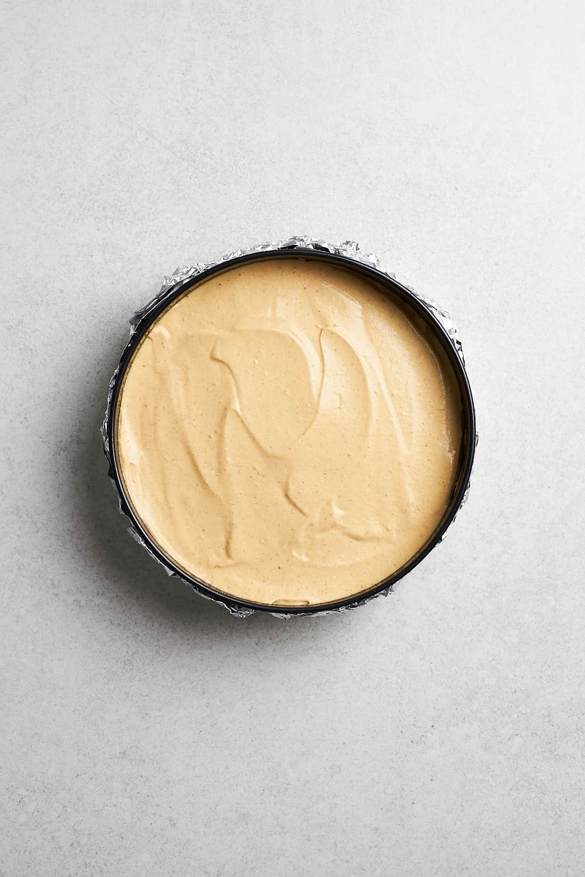 How to water bath a cheesecake.