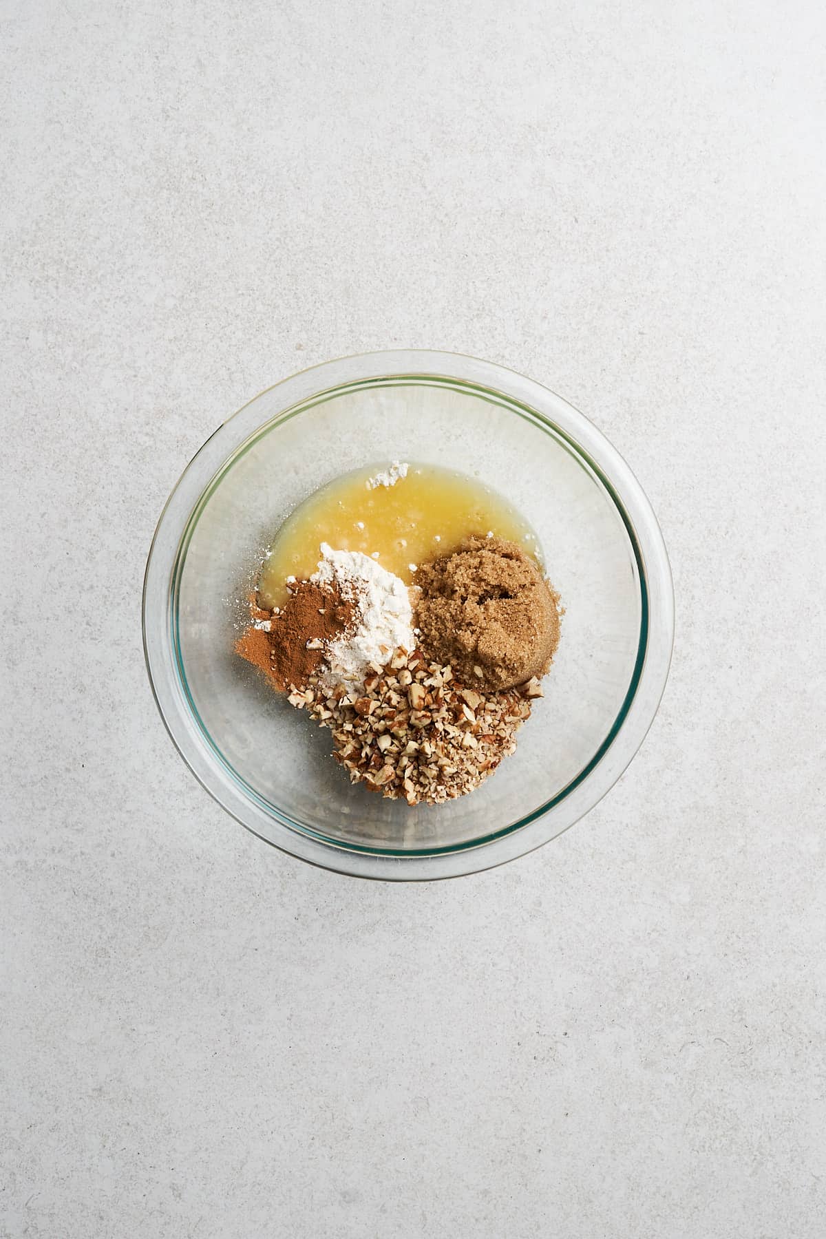 Streusel ingredients in a bowl.