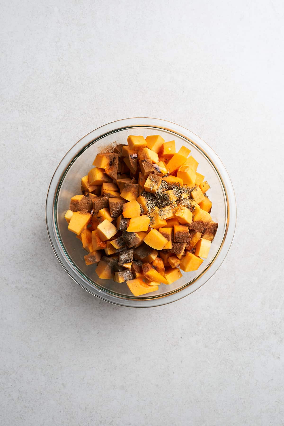 Air Fryer butternut squash ingredients.