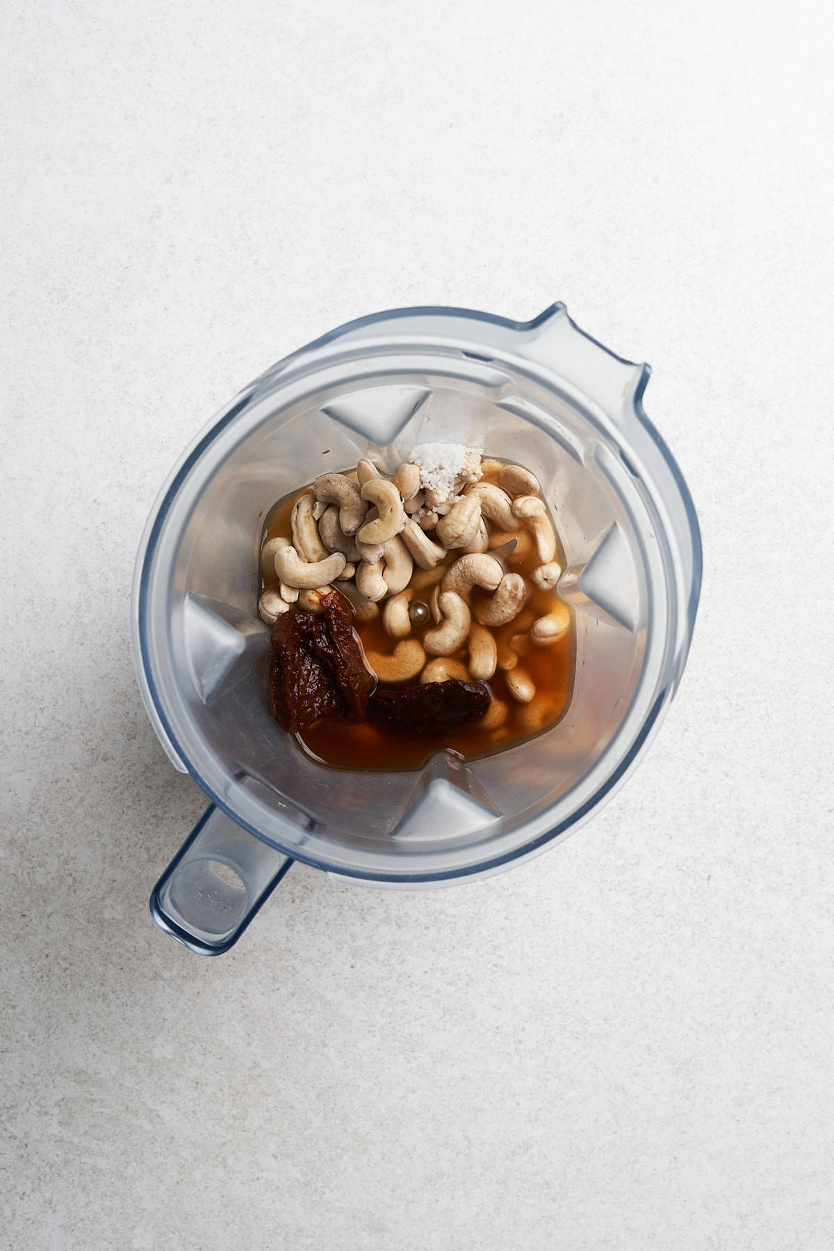 Ingredients in a blender.