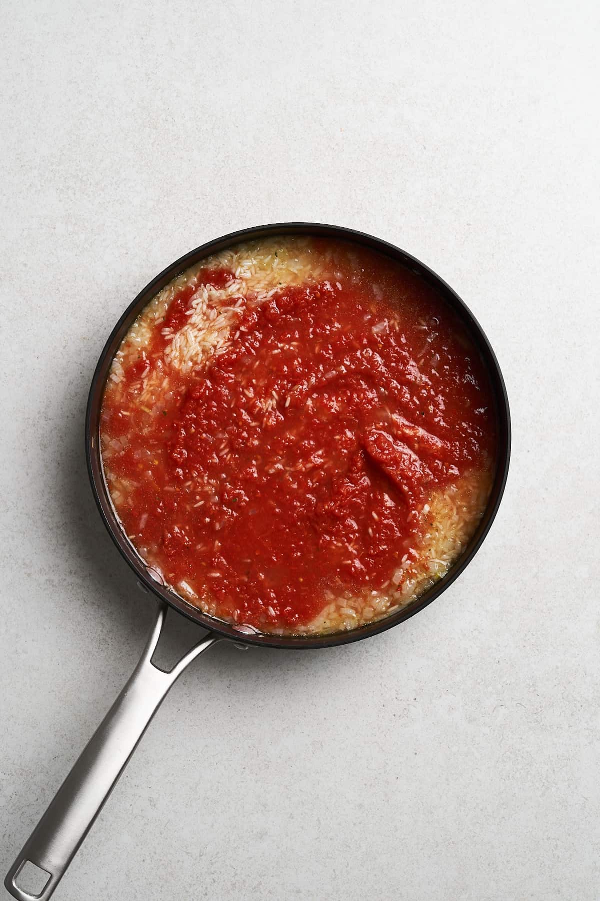 Vegan Spanish Rice with vegetable broth.