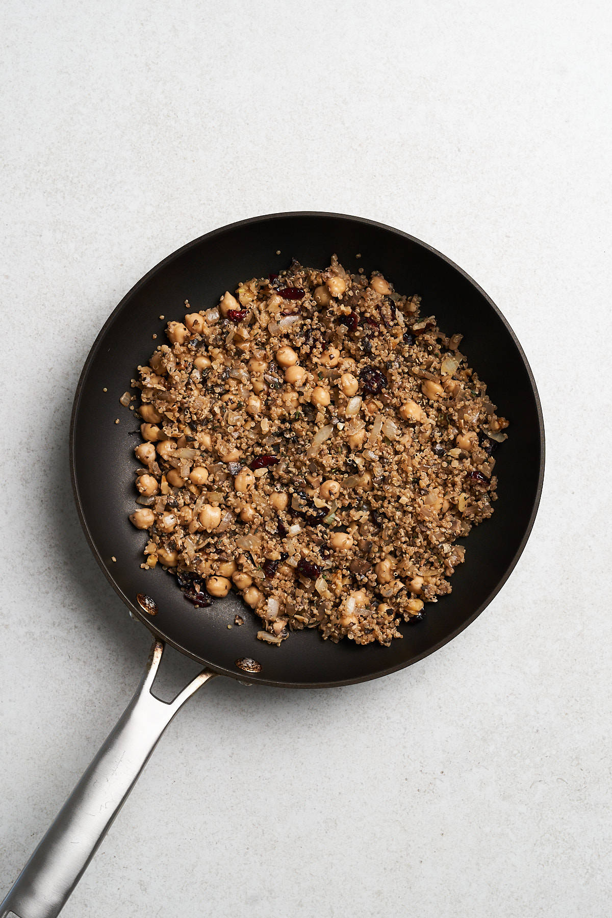 Seasonings in a frying pan.
