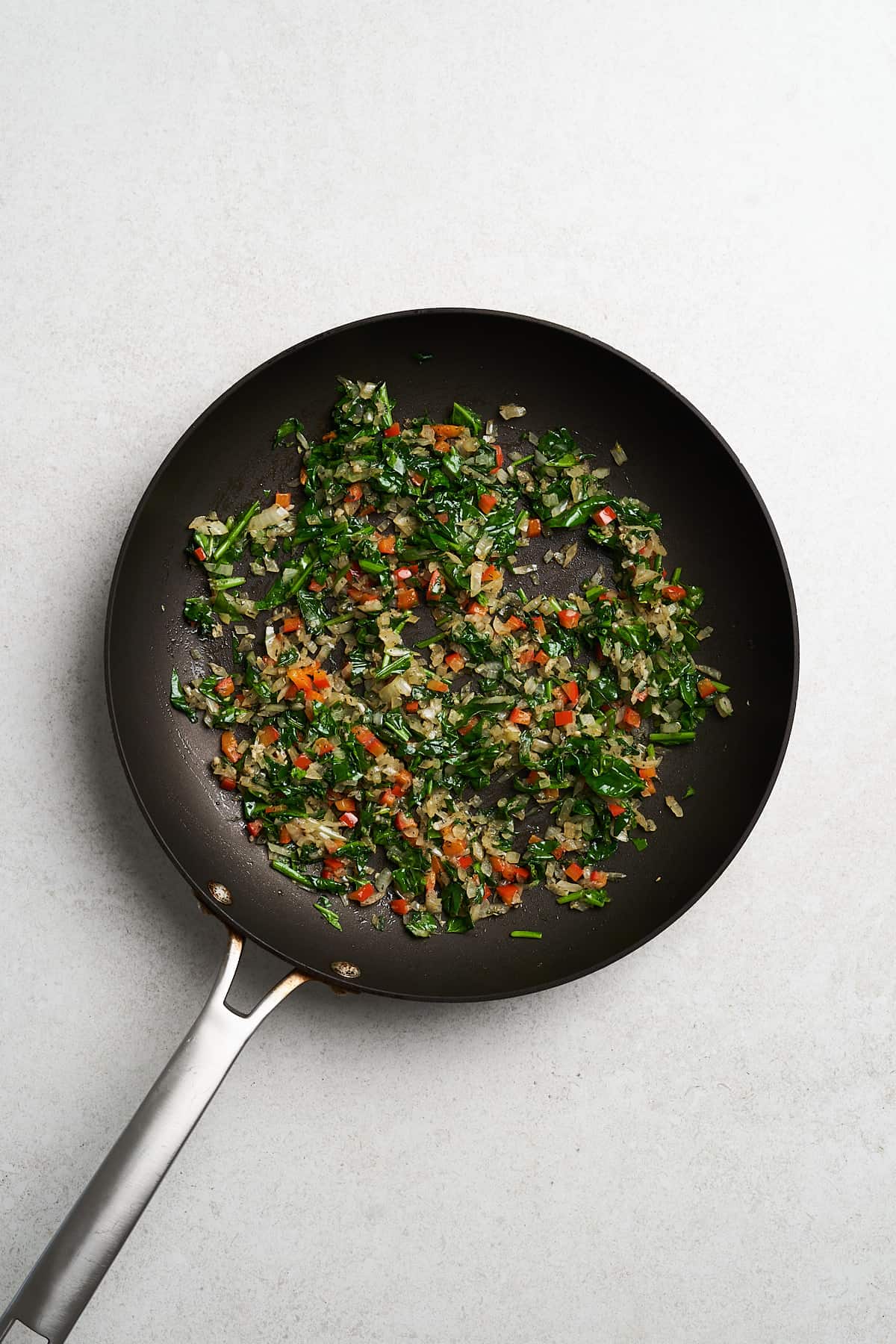 Seasonings in a frying pan.
