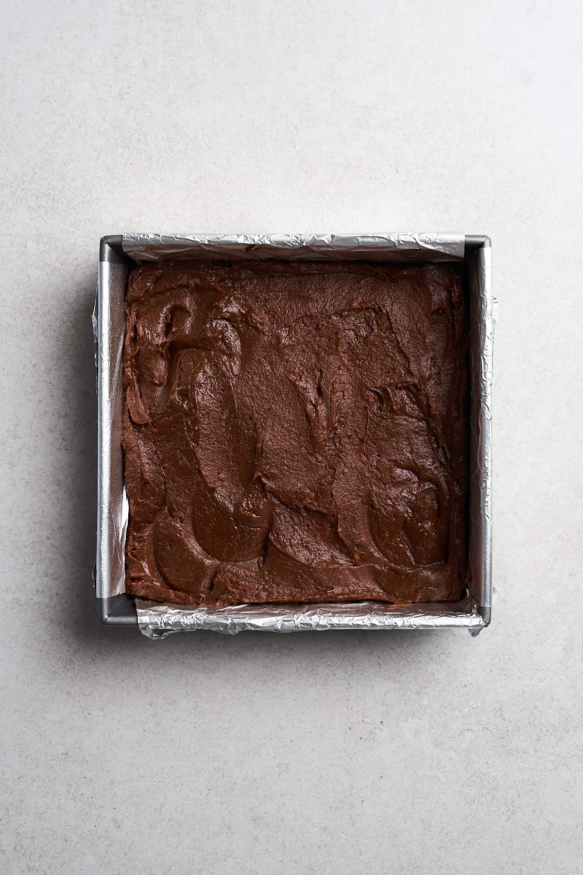 Unbaked sweet potato brownies.