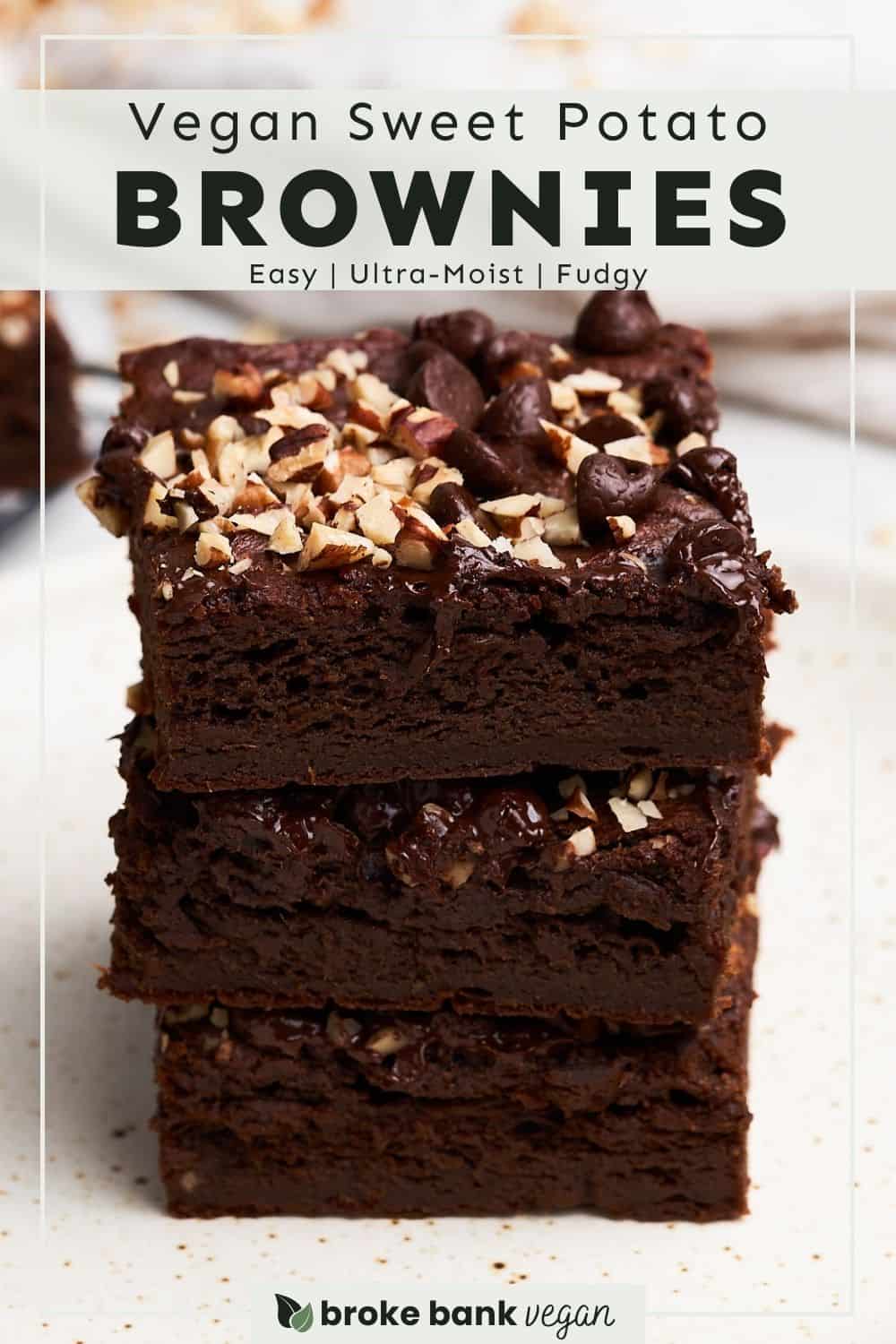 7Ingredient Vegan Sweet Potato Brownies