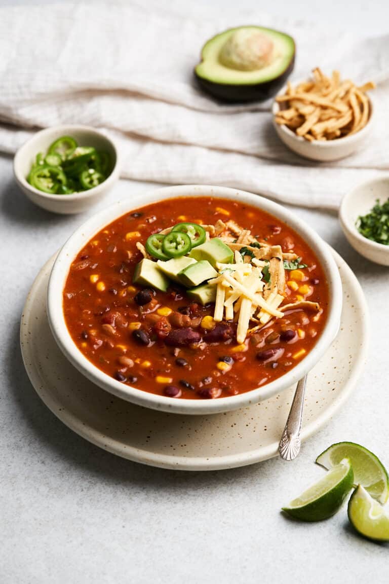 Easy Vegan Taco Soup (Ready in 30 Minutes)