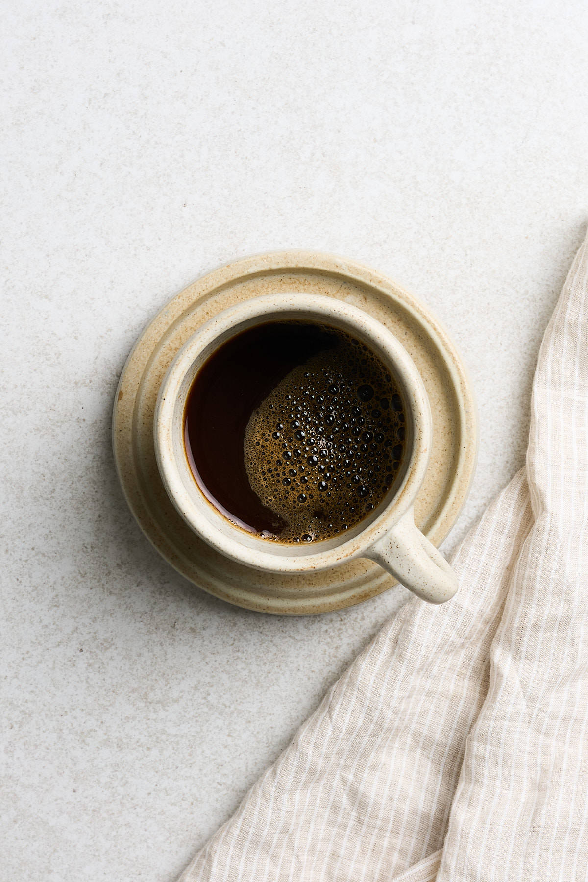 Espresso shots in a mug.